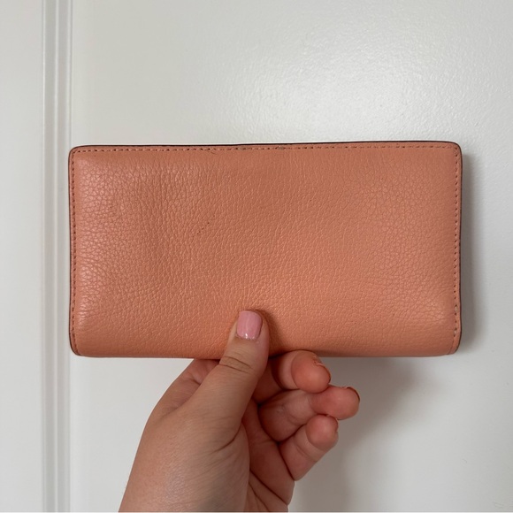 Like NEW! Coach Pink Tammie Shoulder Bag w/ Floral Whipstitch + Matching Wallet - Picture 14 of 16